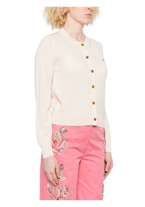 baby fox regular cardigan woman pearl pink MAISON KITSUNÉ | PW00502KT11810306